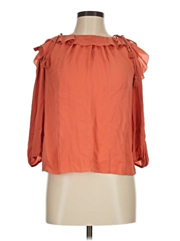 Joie 3/4 Sleeve Silk Top (view 1)
