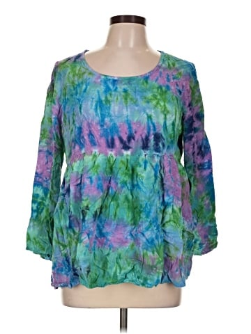 Dharma Trading Co 3/4 Sleeve Blouse (view 1)