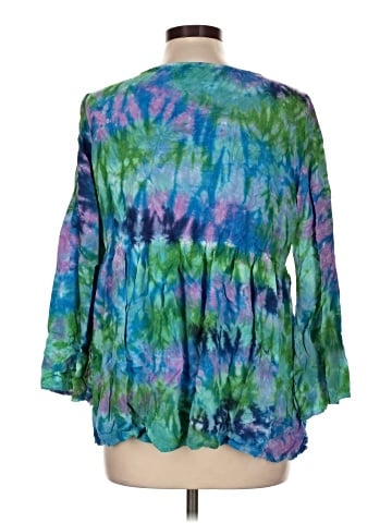 Dharma Trading Co 3/4 Sleeve Blouse (view 2)