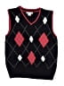 Kitestrings Argyle Black Sweater Vest Size 8 - 10 - photo 1