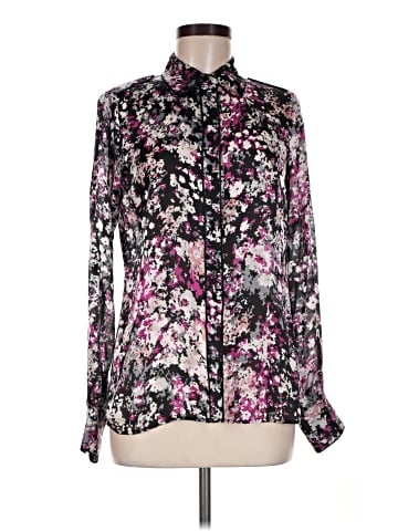 Rachel Zoe Long Sleeve Silk Top (view 1)