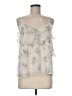 Ann Taylor LOFT 100% Polyester Ivory Sleeveless Blouse Size M - photo 1
