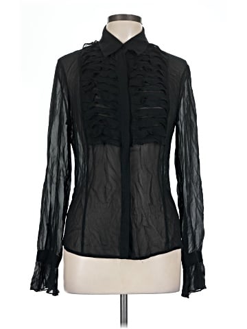 Express Long Sleeve Silk Top (view 1)