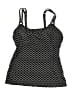 Croft & Barrow Houndstooth Black Swimsuit Top Size S - photo 1