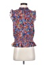 J.Crew 100% Polyester Blue Sleeveless Blouse Size 00 - photo 1