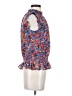 J.Crew 100% Polyester Blue Sleeveless Blouse Size 00 - photo 4
