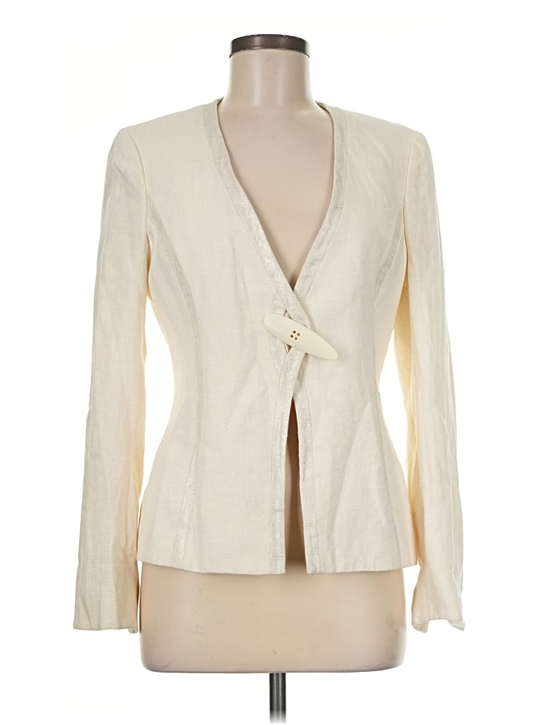 Pre-owned Aura Blazer Jacket In Ivory
