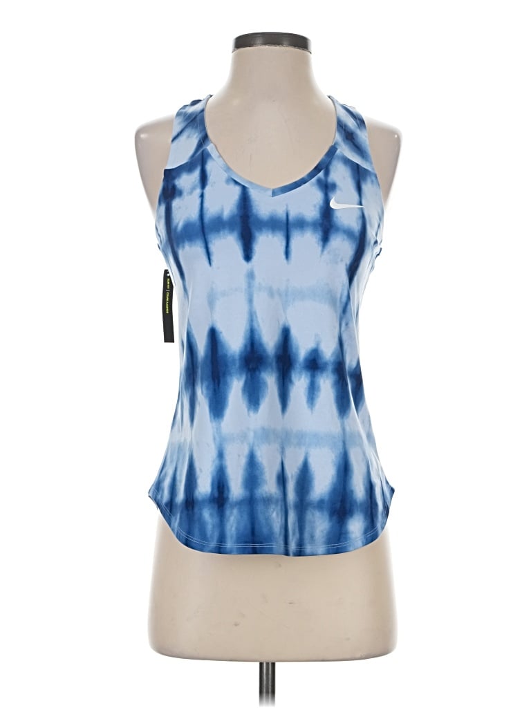 Nike Tank Top Blue Halter Neckline Tops