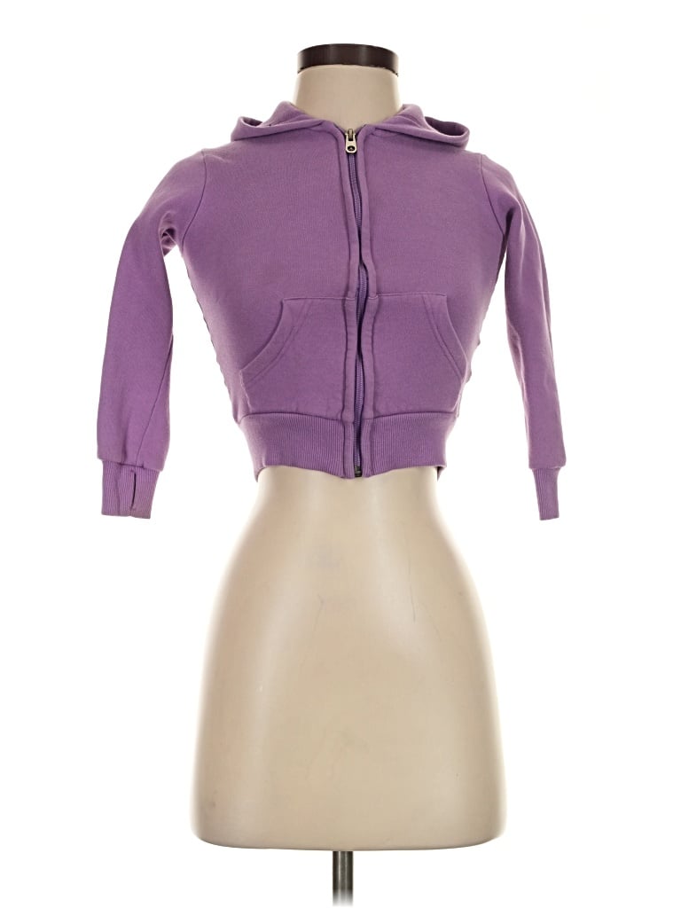 Pre-owned Assorted Brands Zip Up Hoodie In Purple