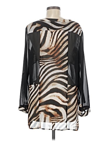 Black Label by Chico's Long Sleeve Blouse (view 2)