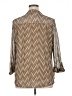 Cocomo 100% Polyester Chevron-herringbone Gold 3/4 Sleeve Blouse Size XL - photo 2