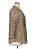 Cocomo 100% Polyester Chevron-herringbone Gold 3/4 Sleeve Blouse Size XL - photo 4