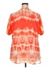 Faded Glory 100% Polyester Tie-dye Orange Kimono Size 2X - photo 2