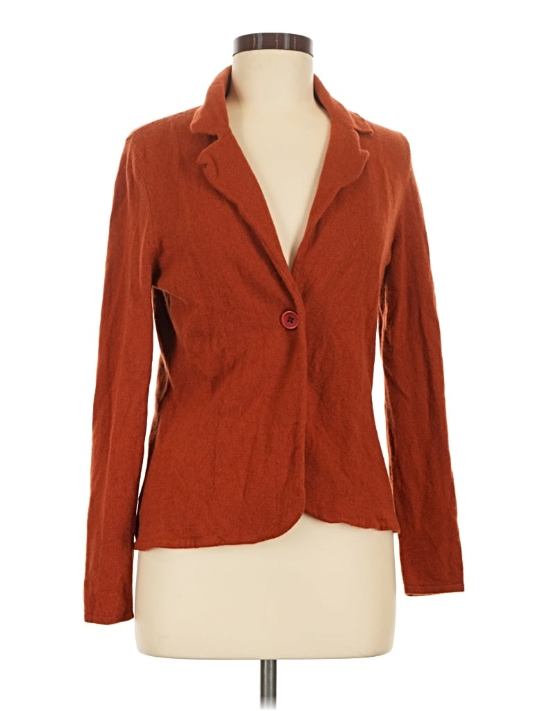 Pre-owned Neiman Marcus Cashmere Cardigan Sweater In Orange