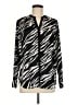 Sofia by Sofia Vergara 100% Polyester Animal Print Black Long Sleeve Blouse Size M - photo 1