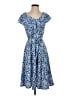 Perceptions Paisley Blue Casual Dress Size S - photo 1