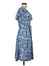 Perceptions Paisley Blue Casual Dress Size S - photo 4