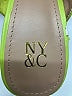 NY&C Color Block Green Sandals Size 6 - photo 3