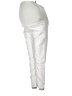 Assorted Brands Metallic Silver White Casual Pants Size M - photo 1