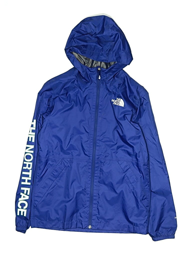 Pre-owned The North Face Kids' Windbreaker Jacket In Blue