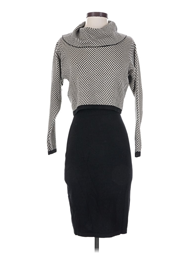 Pre-owned Taylor Cocktail Dress In Gray
