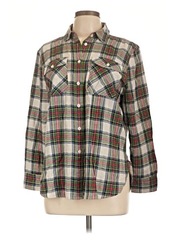 J.Crew 3/4 Sleeve Button-Down Shirt (view 1)