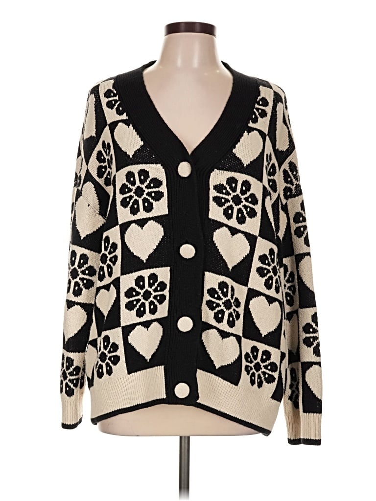 Pre-owned Zara Cardigan Sweater In Black