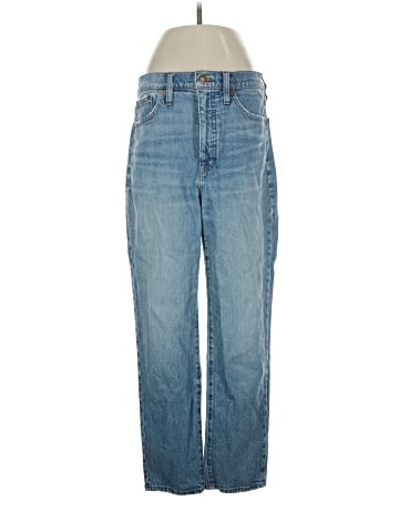 Madewell Classic Straight Jeans in Nearwood Wash (view 1)