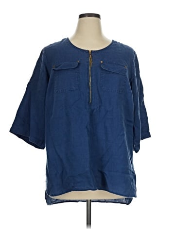 Ellen Tracy Short Sleeve Blouse (view 1)