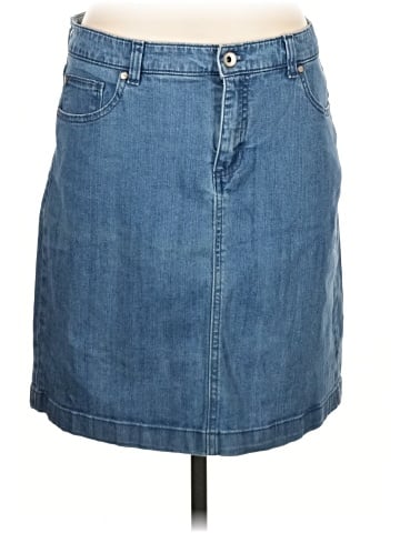 IZOD Denim Skirt (view 1)