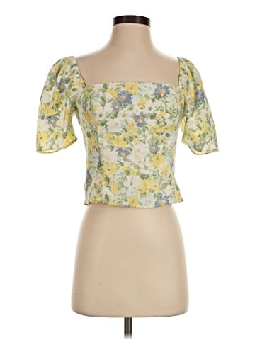 Abercrombie & Fitch Short Sleeve Blouse (view 1)