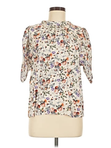 Rebecca Taylor 3/4 Sleeve Silk Top (view 1)