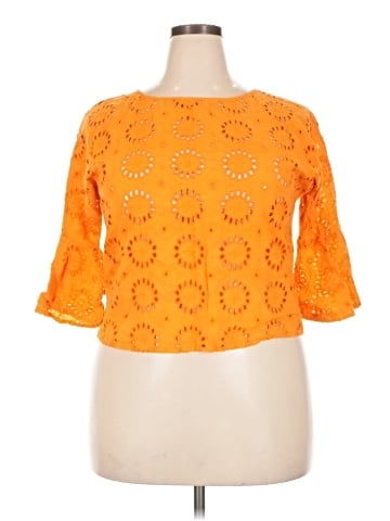 New York & Company 3/4 Sleeve Blouse (view 1)
