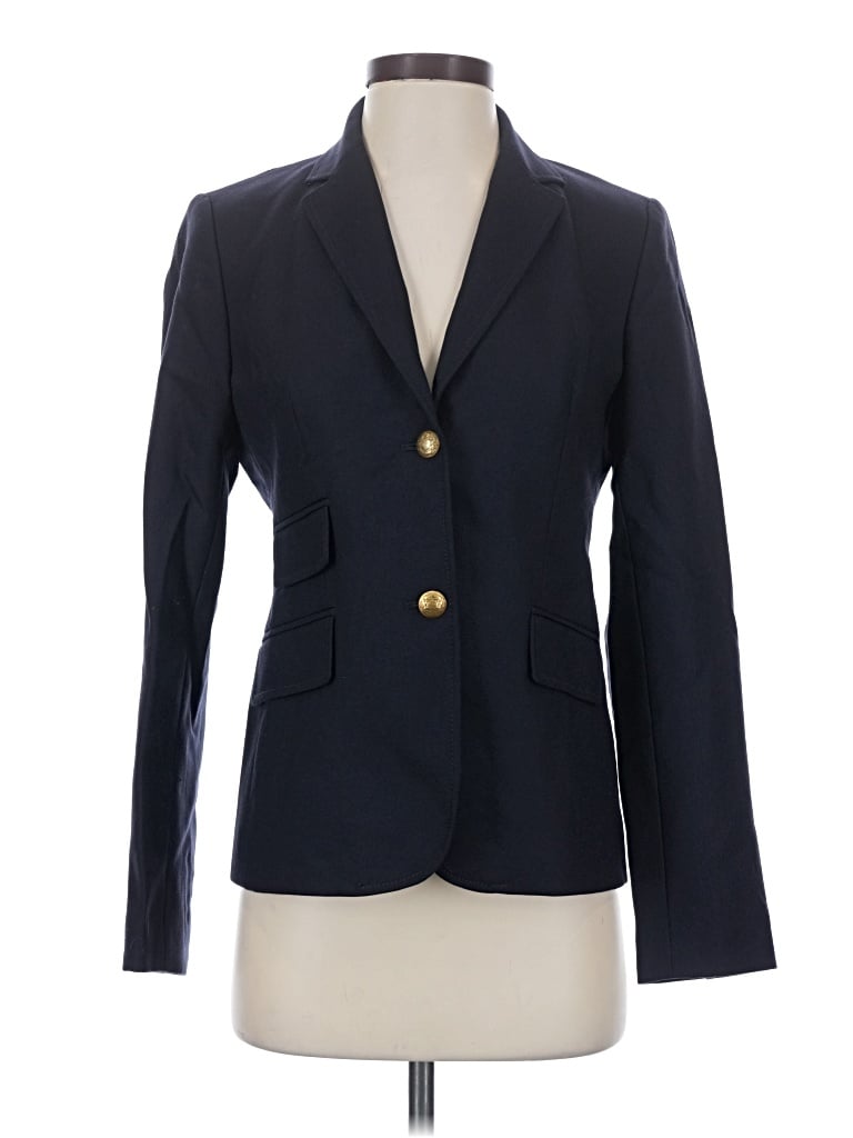 Pre-owned Jcrew Wool Blazer Jacket In Blue