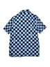 Hurley Checkered-gingham Blue Short Sleeve Button-Down Shirt Size 14 - 16 - photo 2