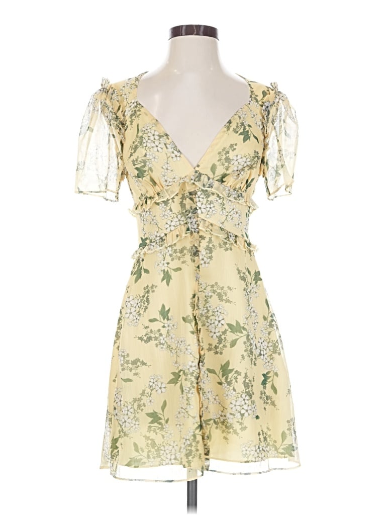 Pre-owned Keepsake Cocktail Dress In Yellow