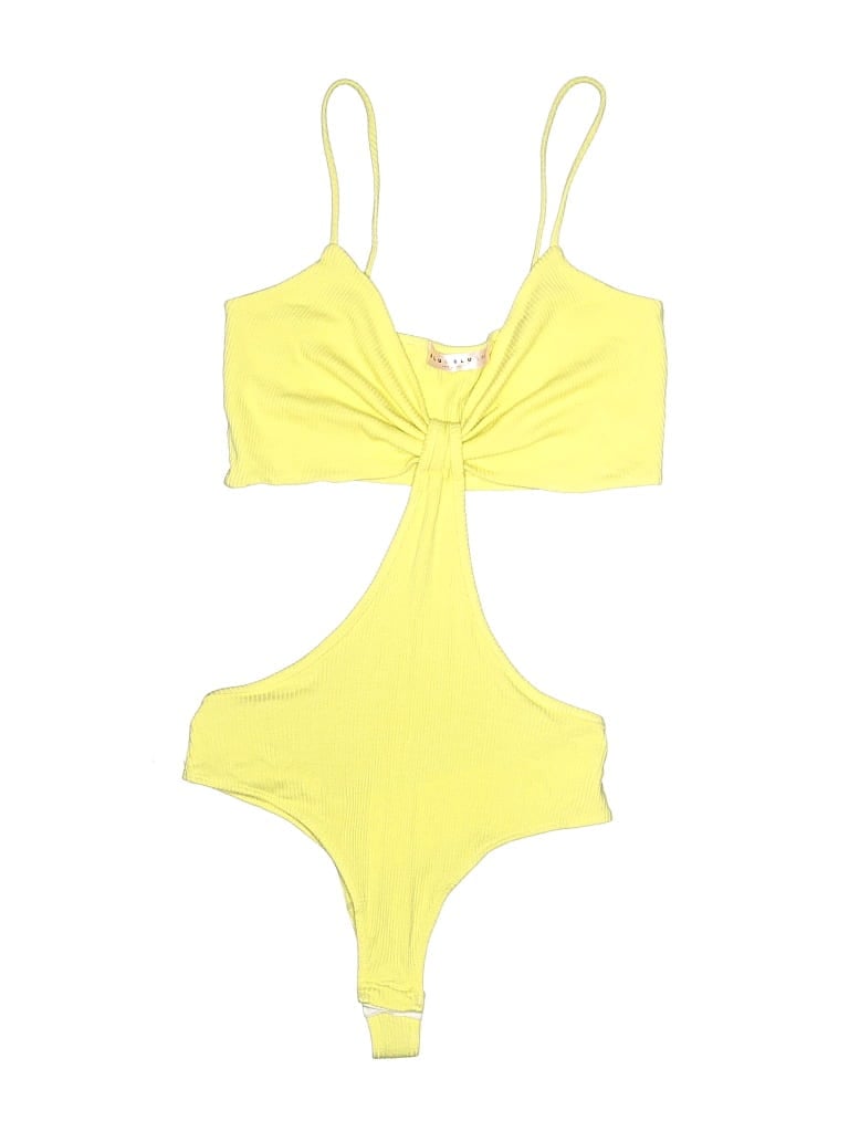 Pre-owned Blue Blush Two Piece Swimsuit In Yellow