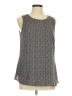 Ann Taylor LOFT 100% Polyester Gray Sleeveless Blouse Size M - photo 1