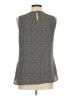 Ann Taylor LOFT 100% Polyester Gray Sleeveless Blouse Size M - photo 2