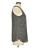 Ann Taylor LOFT 100% Polyester Gray Sleeveless Blouse Size M - photo 4