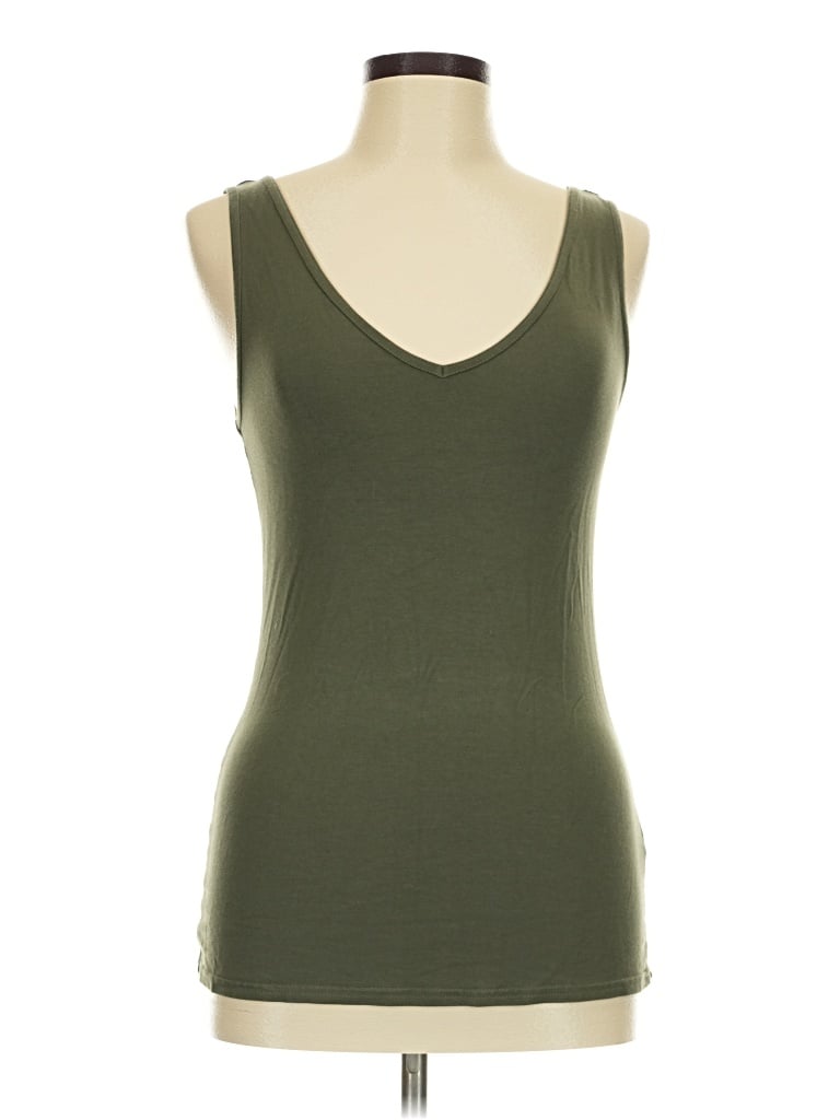 Pre-owned Cato Tank Top Green Strapless Neckline Tops