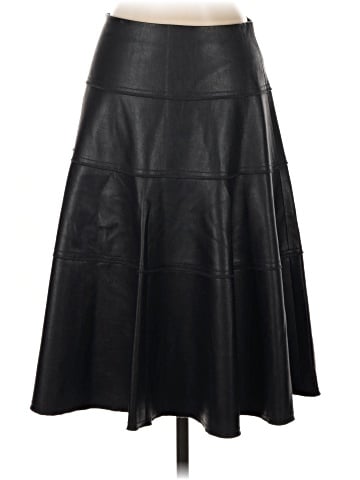 Rebecca Taylor Faux Leather Skirt (view 2)