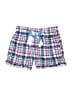 Max & Olivia 100% Polyester Plaid Blue Shorts Size 7 - 8 - photo 1