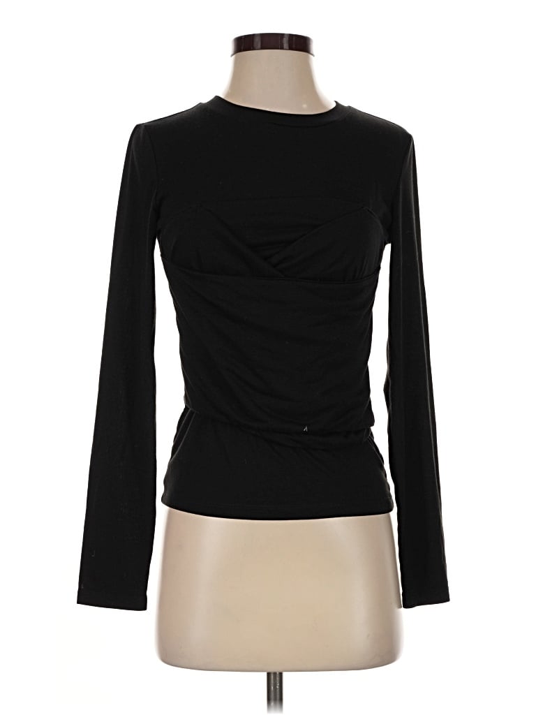 Pre-owned Vero Moda Long Sleeve Top Black Turtleneck Tops