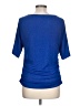 DKNY Blue Short Sleeve Top Size L - photo 2