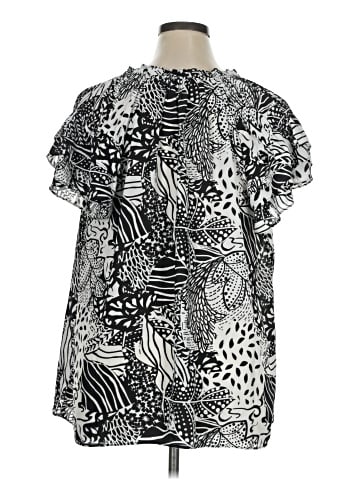 Rose + Olive Short Sleeve Blouse (view 2)