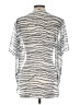 Vince Camuto 100% Polyester Animal Print Silver Short Sleeve Blouse Size L - photo 2