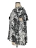 Rose + Olive 100% Polyester Animal Print Black Short Sleeve Blouse Size 1X - photo 5