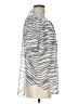 Vince Camuto 100% Polyester Animal Print Silver Short Sleeve Blouse Size L - photo 4