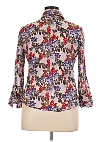 Ann Taylor Factory 3/4 Sleeve Button-Down Shirt (view 2)